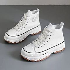 Odette high-top platform sneaker in white