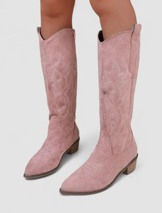 Clara | Orthopedic Western Boots in Pink