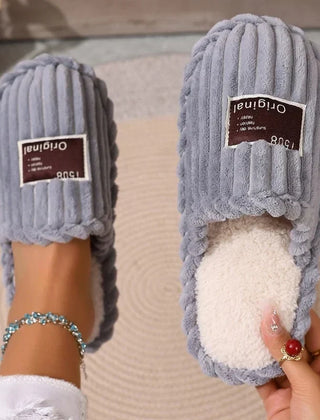 Frieda Slippers in blue gray