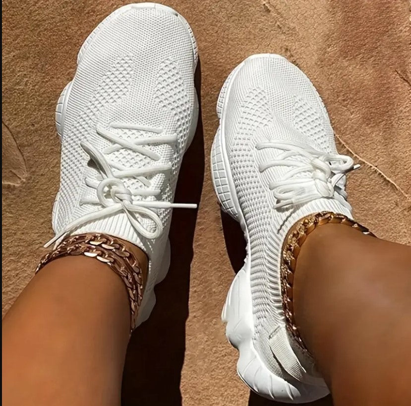 Penelope elegant comfy sneakers in white