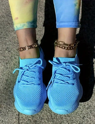 Penelope elegant comfy sneakers in blue