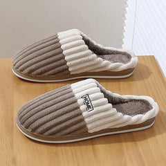 Paula slippers in taupe, side view