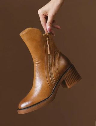 Selene | Ankle Boots in Brown