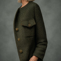 Josephine olive utility jacket, detail