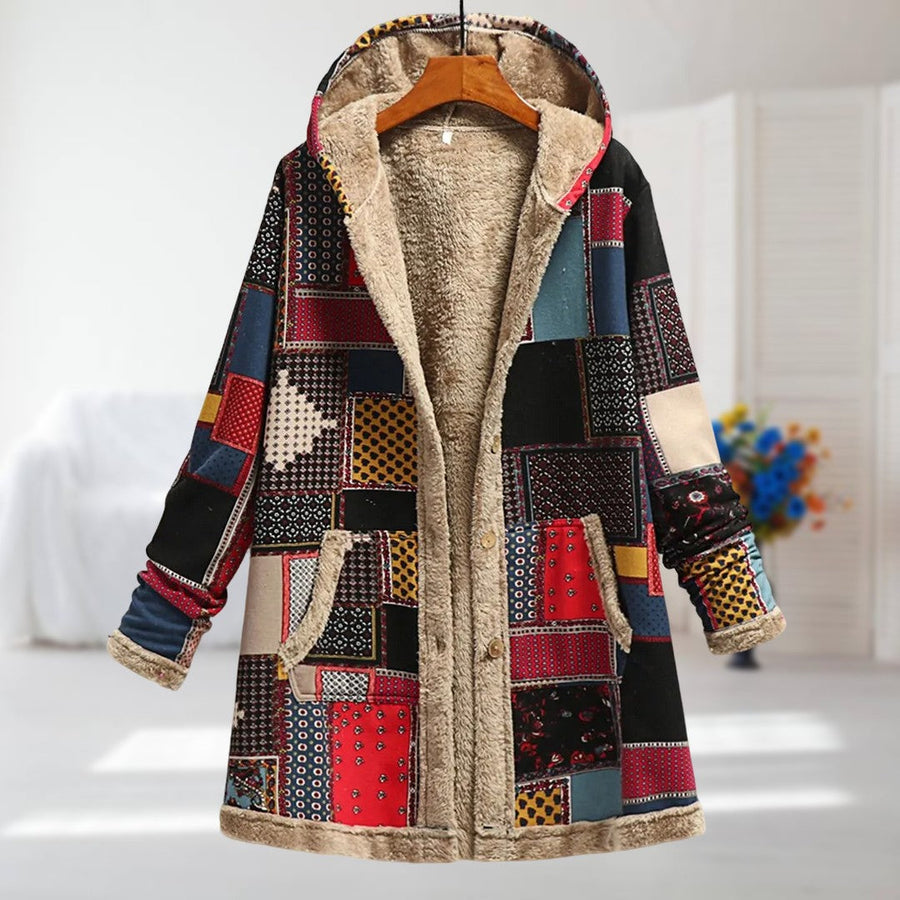 Lina Jacket in red multicolor