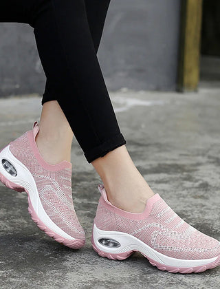 Serena orthopedic anti slip air cushion sneakers in pink