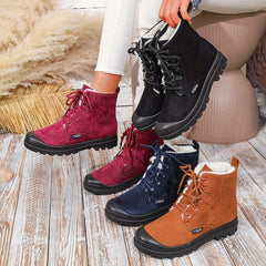 Rosalind | Cozy-Lined Lace-Up Snow Boots