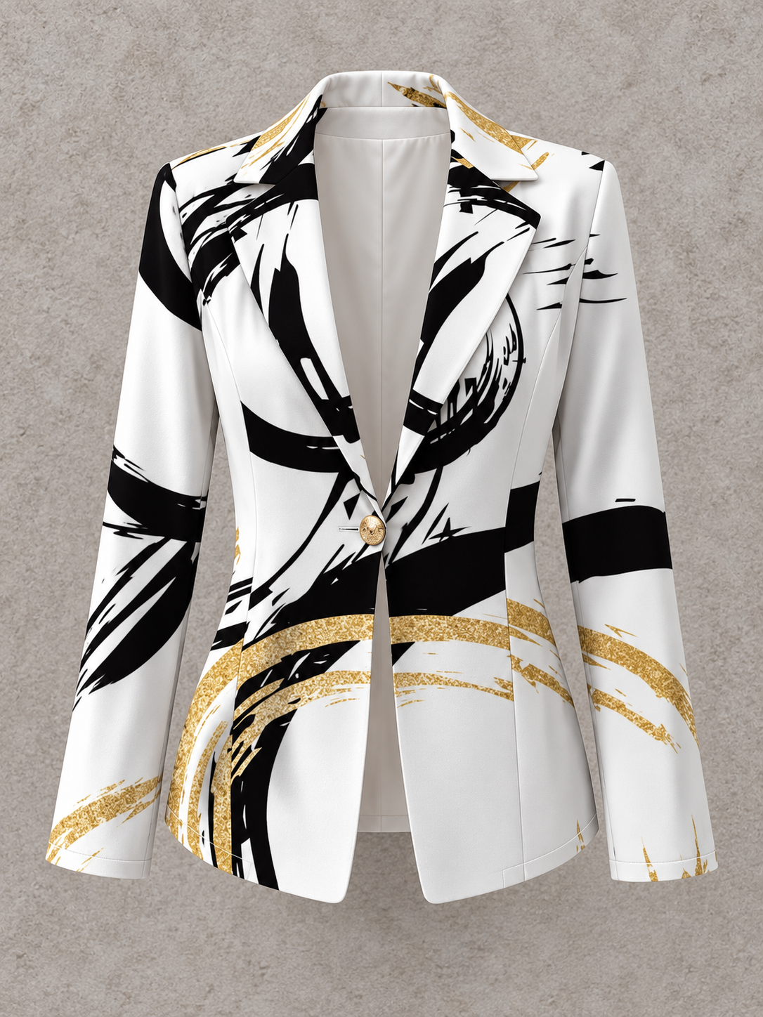 Abstract Brushstroke Blazer