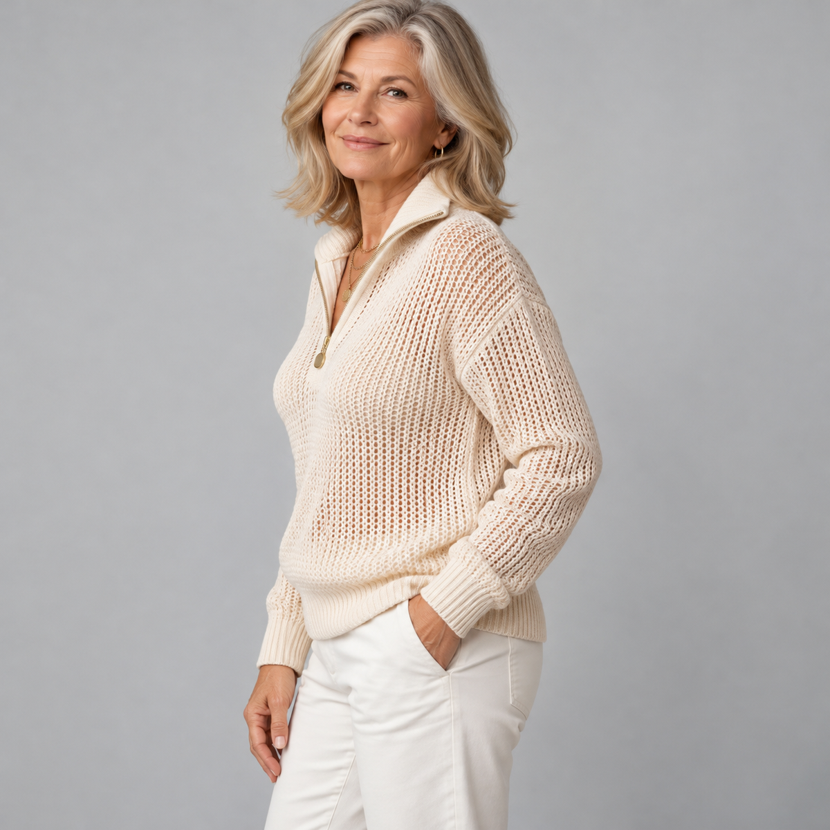 Monica | Half-Zip Sweater