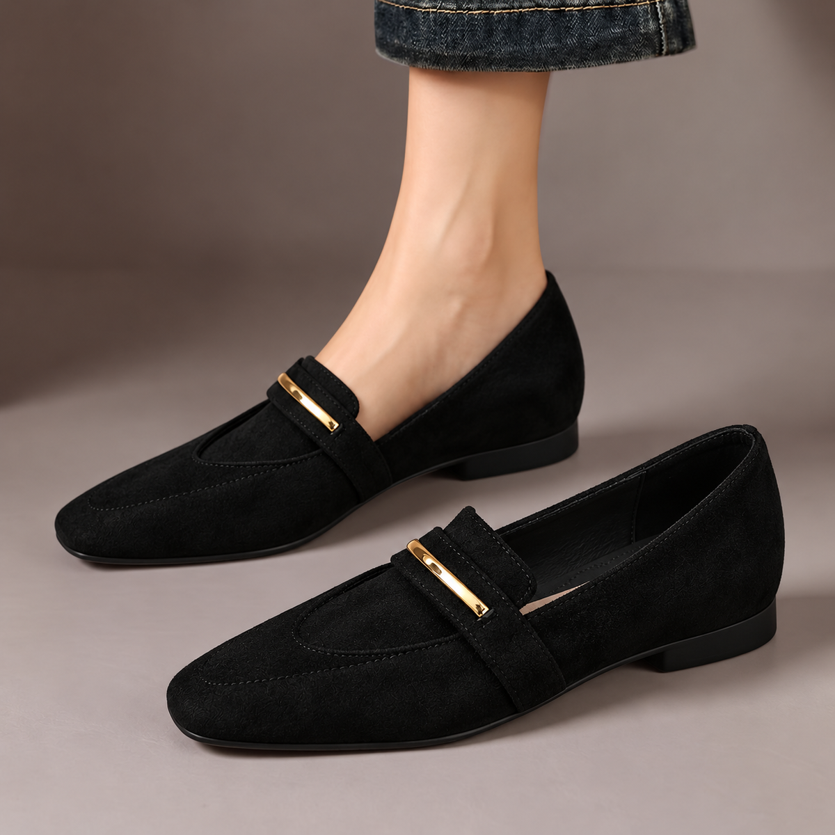 Ilona | Pointed Soft-Touch Loafers