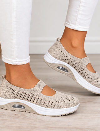Alina orthopedic comfort loafers in beige
