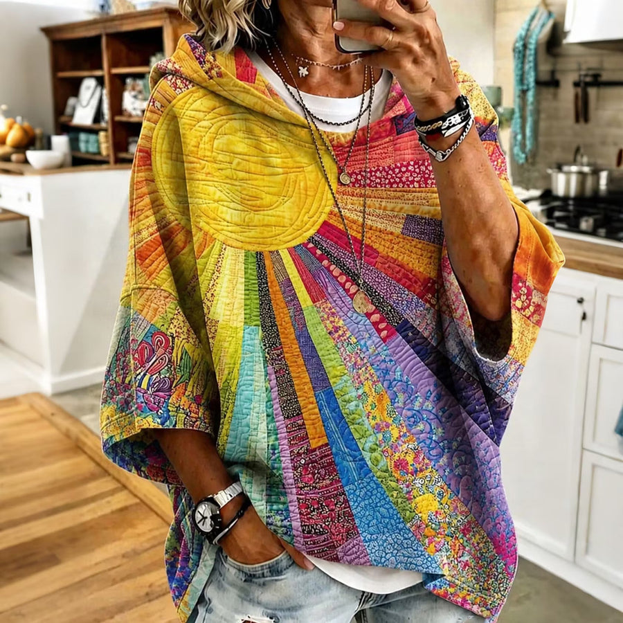 Amber Quilted Poncho