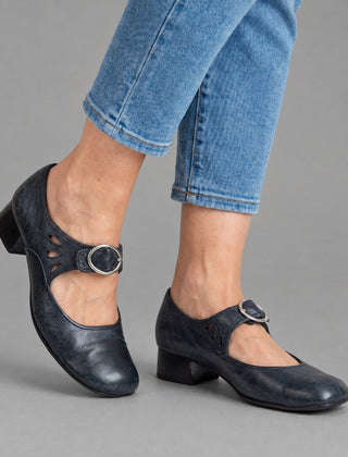 Chloe Mary Jane shoes in navy