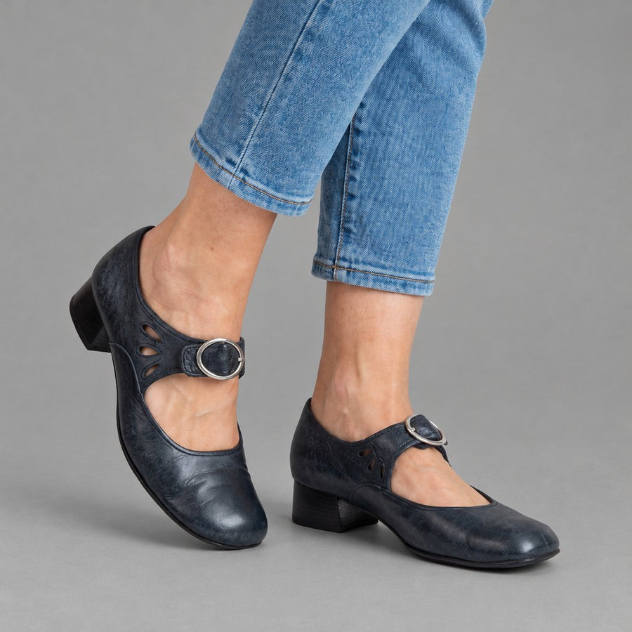 Chloe Mary Jane shoes in navy