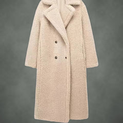 Odile cozy oversized coat, detail