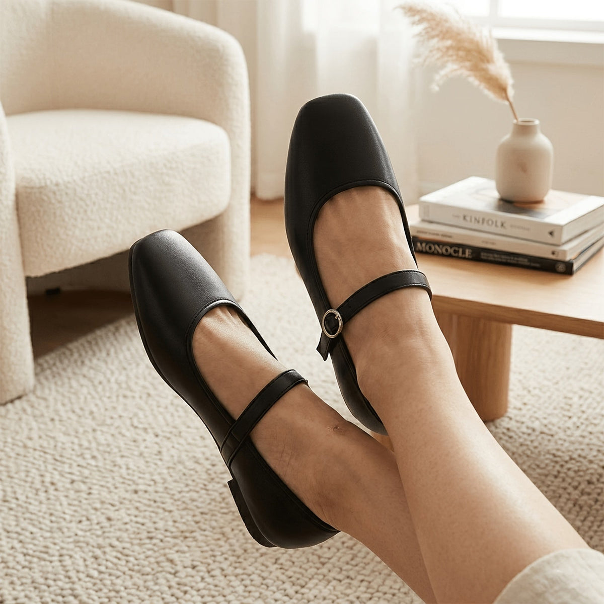Violet | Classic Mary Jane Flats