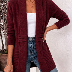 Lidia | Fitted Open-Front Cardigan