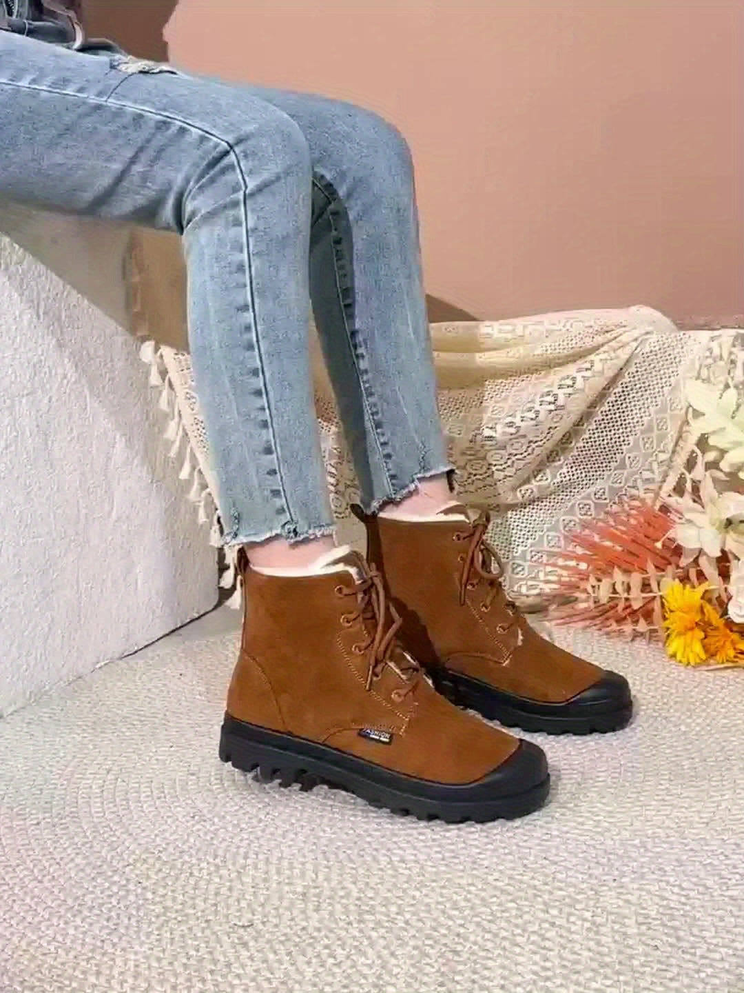 Rosalind | Cozy-Lined Lace-Up Snow Boots