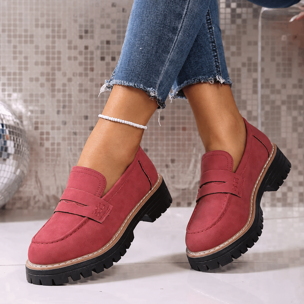Elsa™ | Newport Preppy Platform Loafers