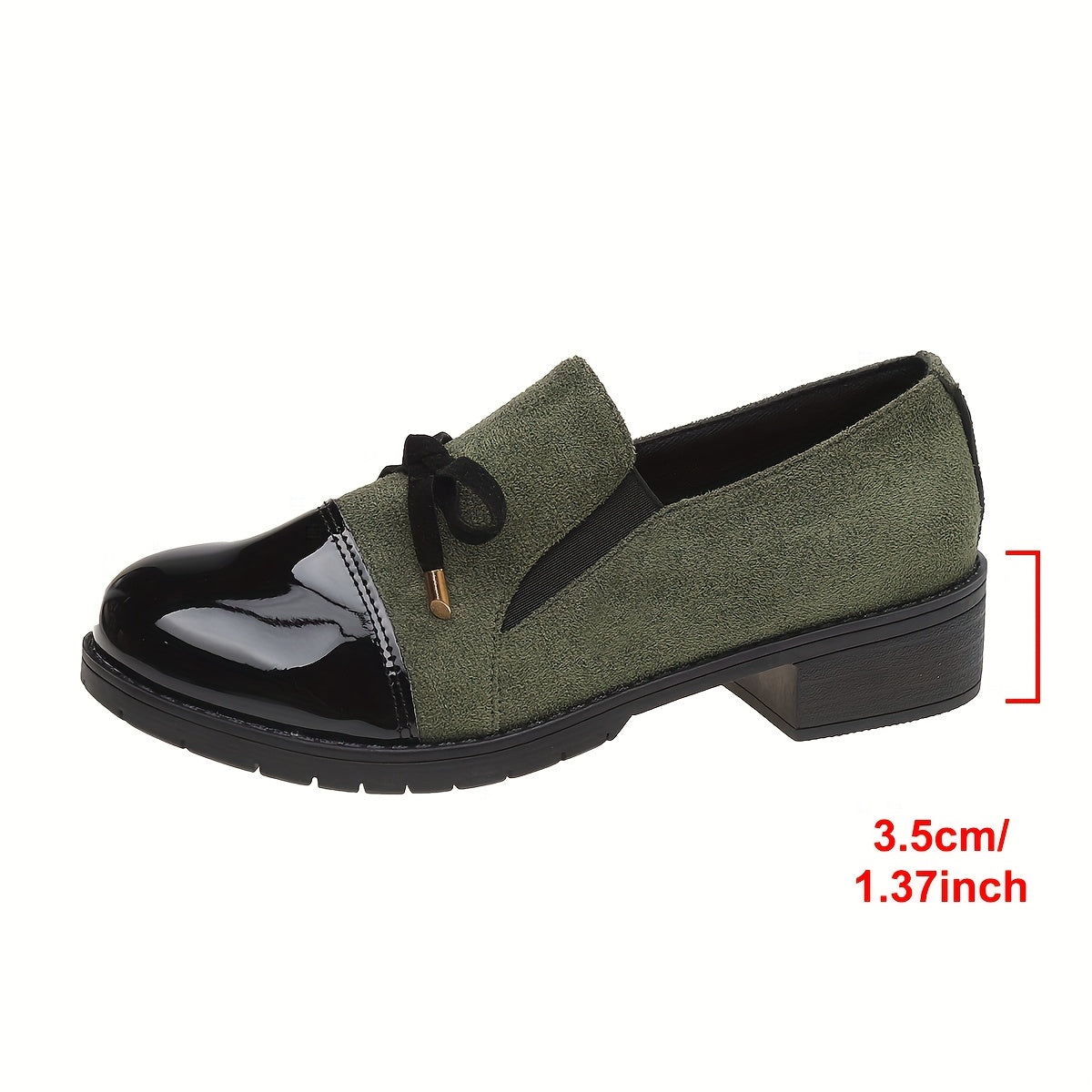 Hollis | Glossy Toe Bow Loafers