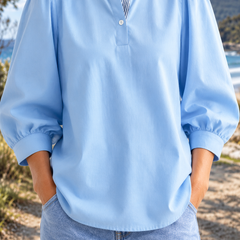 Carline Blouse in blue