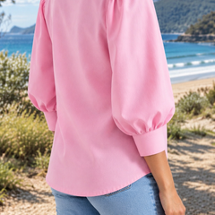 Carline Blouse in pink, back view