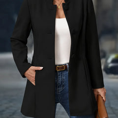 Martha | Timeless Elegant Coat - Black