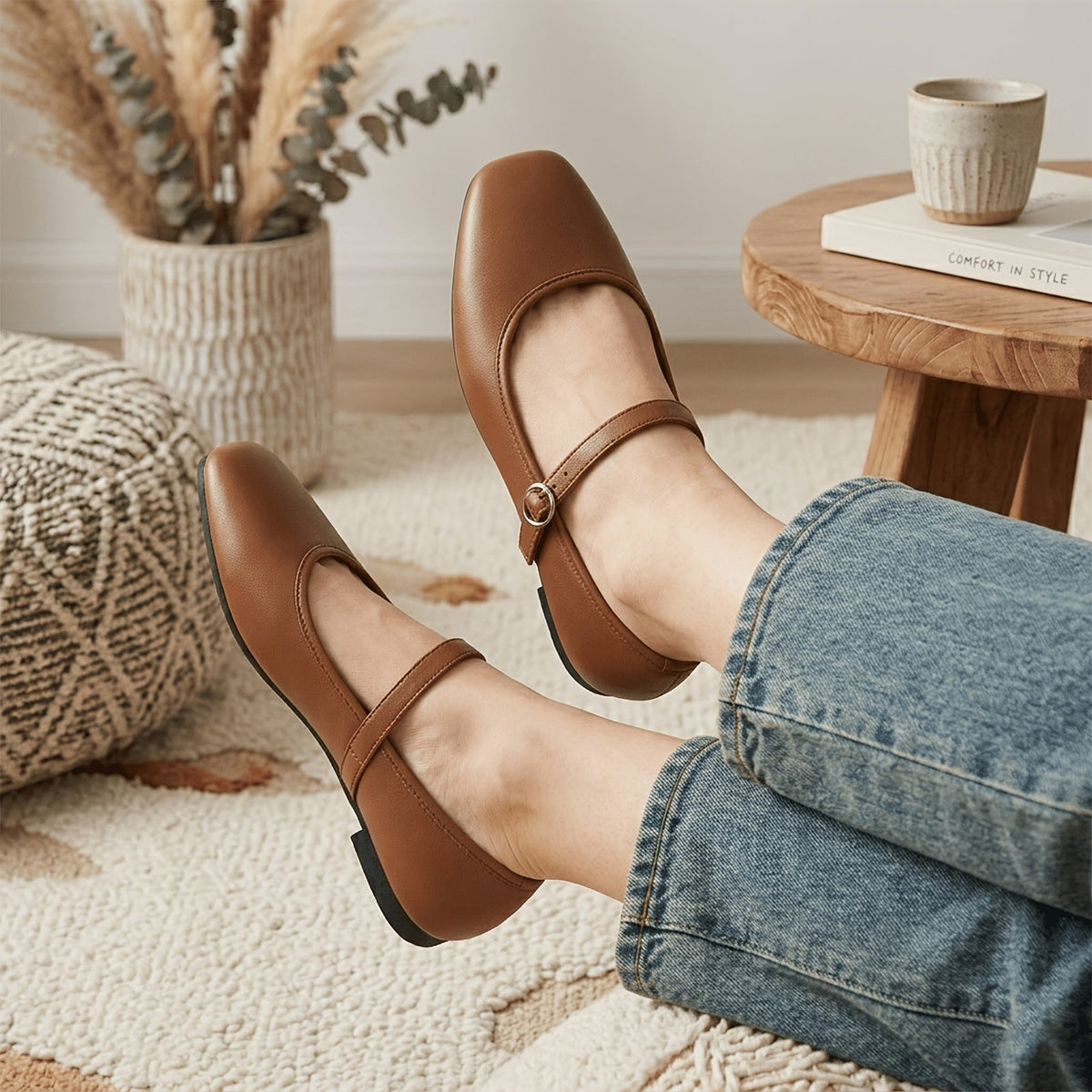 Violet | Classic Mary Jane Flats