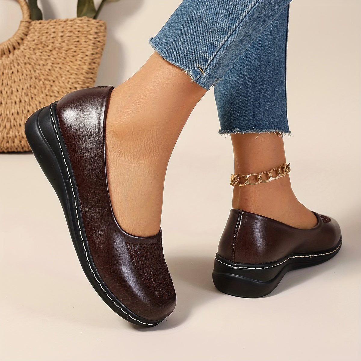 Bernice | Patterned Comfort Slip-Ons