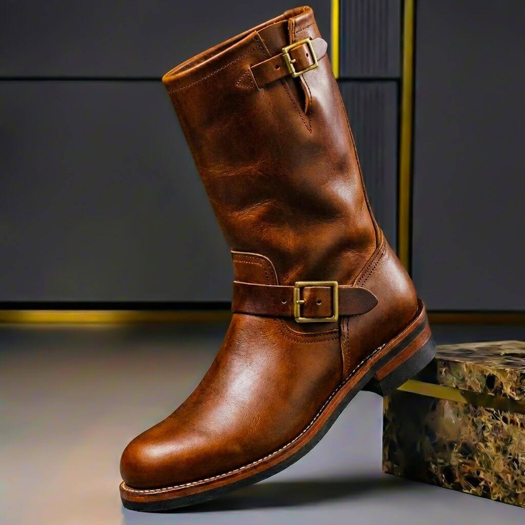 Bancroft | Vintage Boots in Cognac Brown