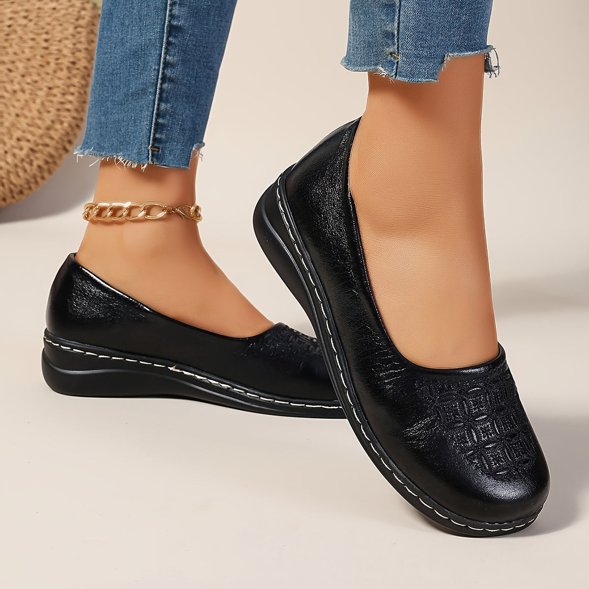 Bernice | Patterned Comfort Slip-Ons