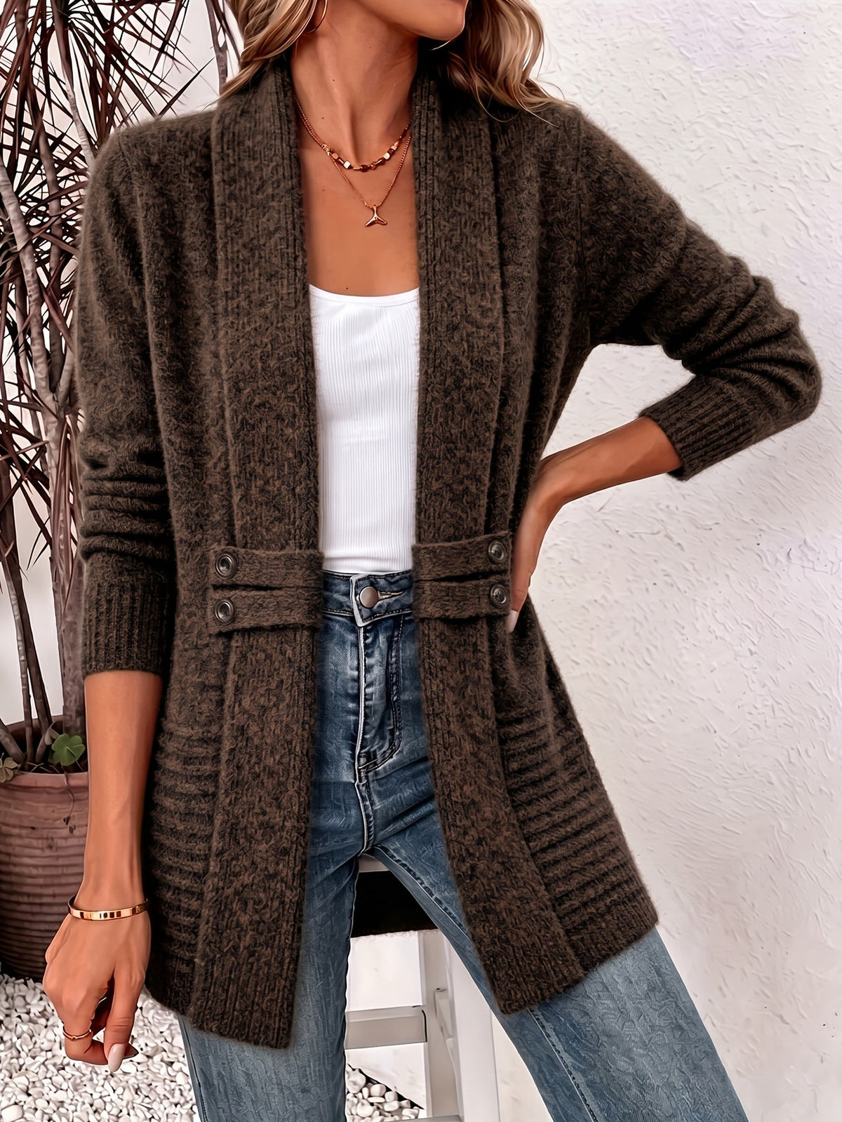 Vivienne cardigan in Coffee