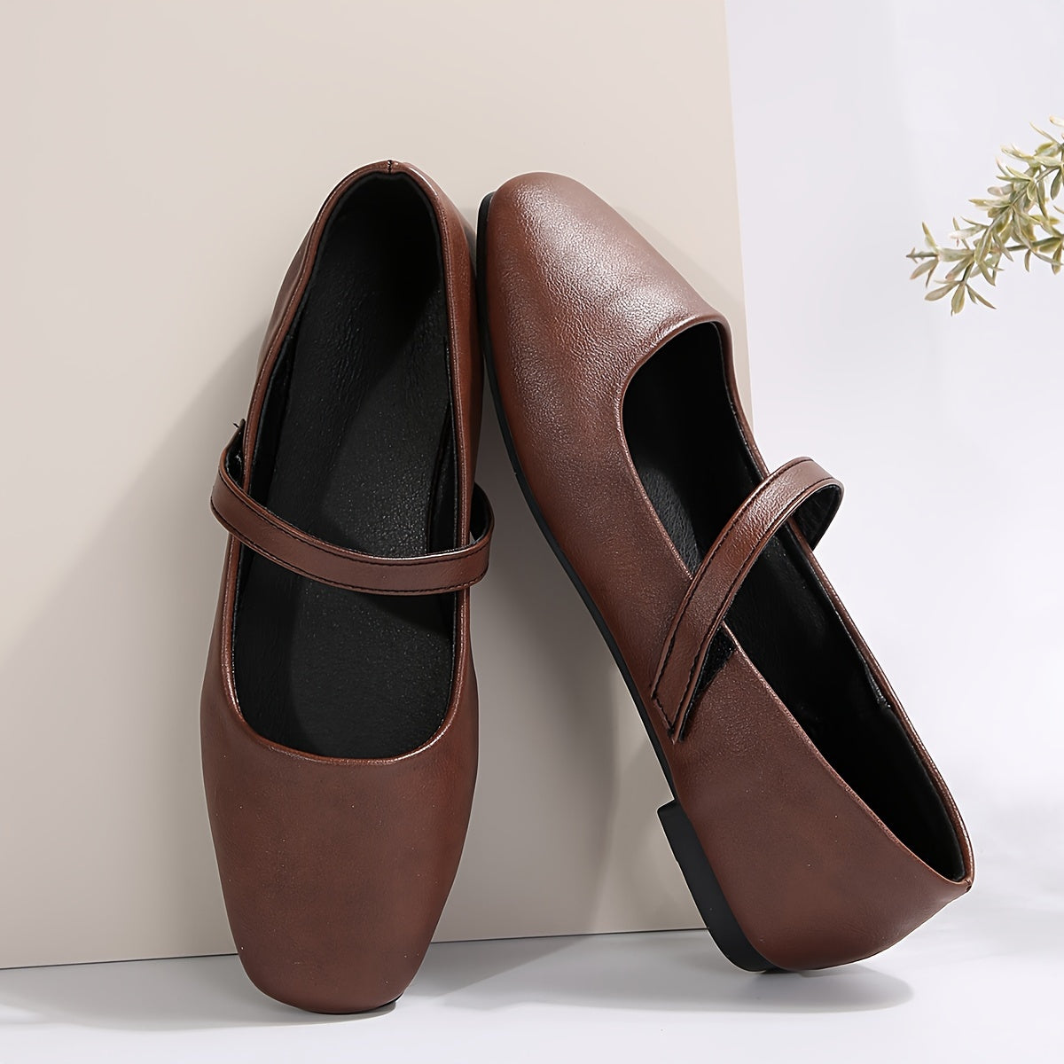 Romilly | Square-Toe Mary Jane Flats