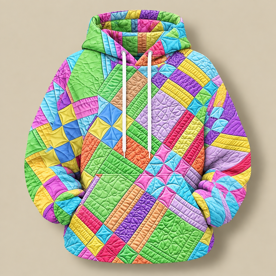 Amelia Quilted Pinwheel Hoodie