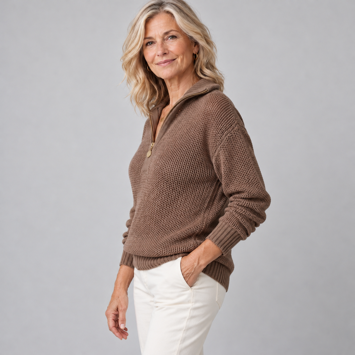 Monica | Half-Zip Sweater