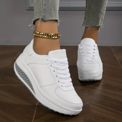 Della orthopedic air cushion sneakers in white