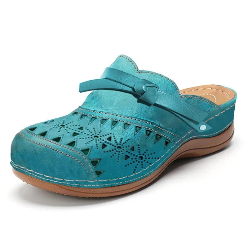 Lyra supportive comfort clogs in teal