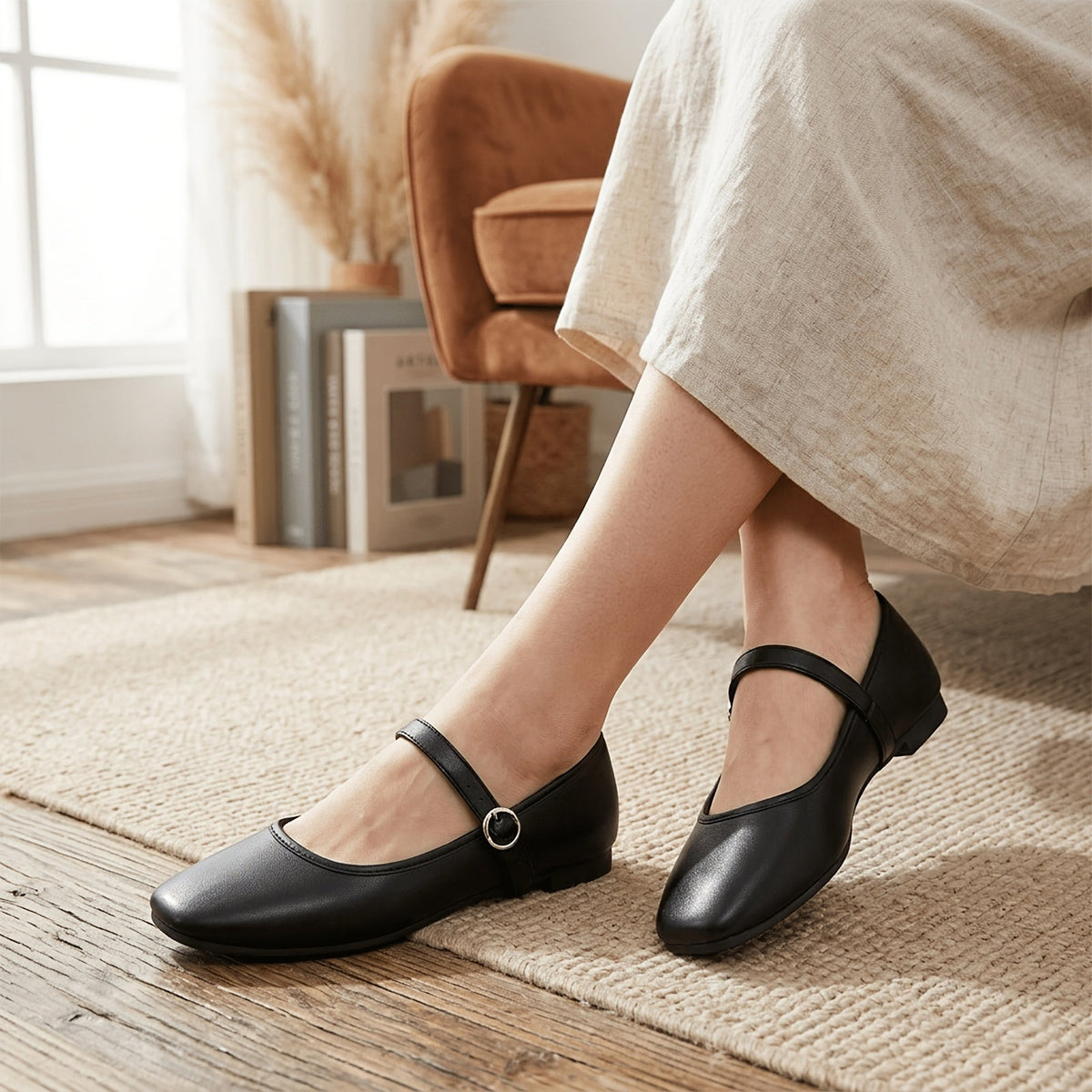 Violet | Classic Mary Jane Flats