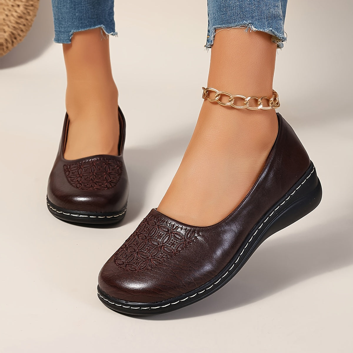 Bernice | Patterned Comfort Slip-Ons