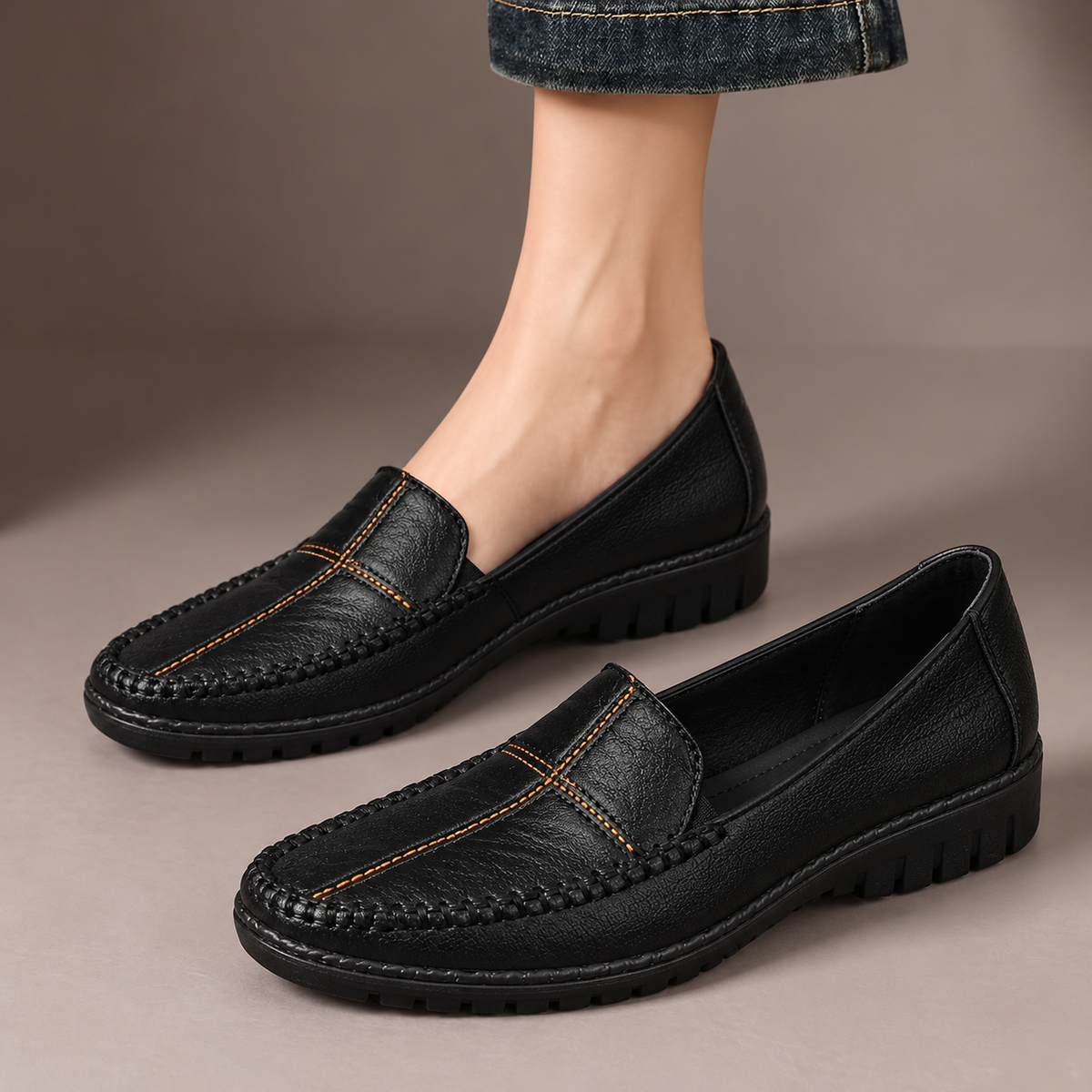 Effie | Stitched Comfort Loafers