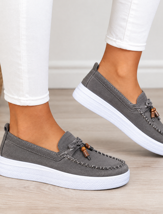 Elise orthopedic comfort loafers in dark gray