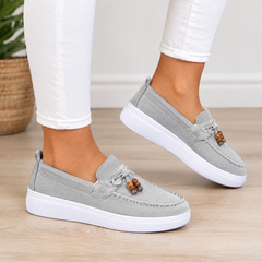 Elise orthopedic comfort loafers in gray
