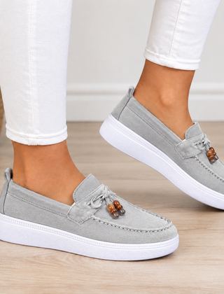 Elise orthopedic comfort loafers in gray