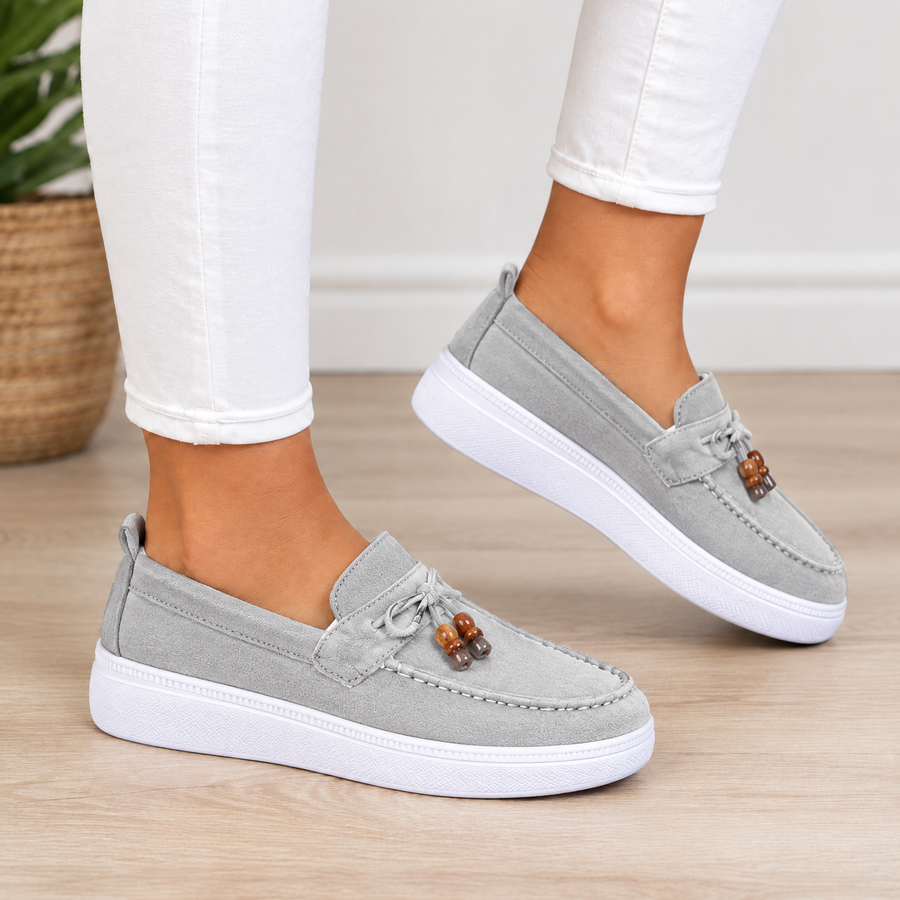 Elise orthopedic comfort loafers in gray