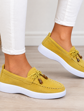 Elise orthopedic comfort loafers in yellow