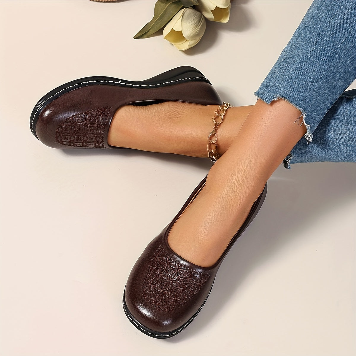 Bernice | Patterned Comfort Slip-Ons