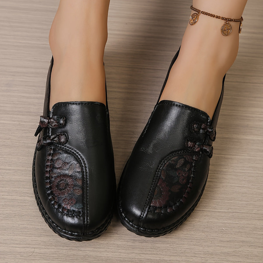Wilma | Floral Detail Comfort Loafers