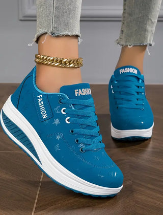 Della orthopedic air cushion sneakers in blue