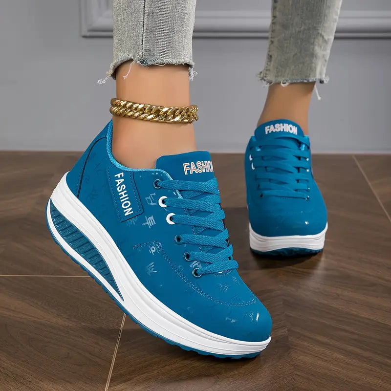 Della orthopedic air cushion sneakers in blue