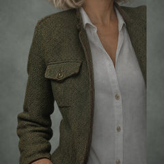 Josephine olive utility jacket, detail